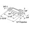 Prime-Line Sash Lock, 1/2 in. Latch Projection, Fits Metal Sliding Windows, Diecast Zinc, Painted Almond,  F 2783 - alternate 2